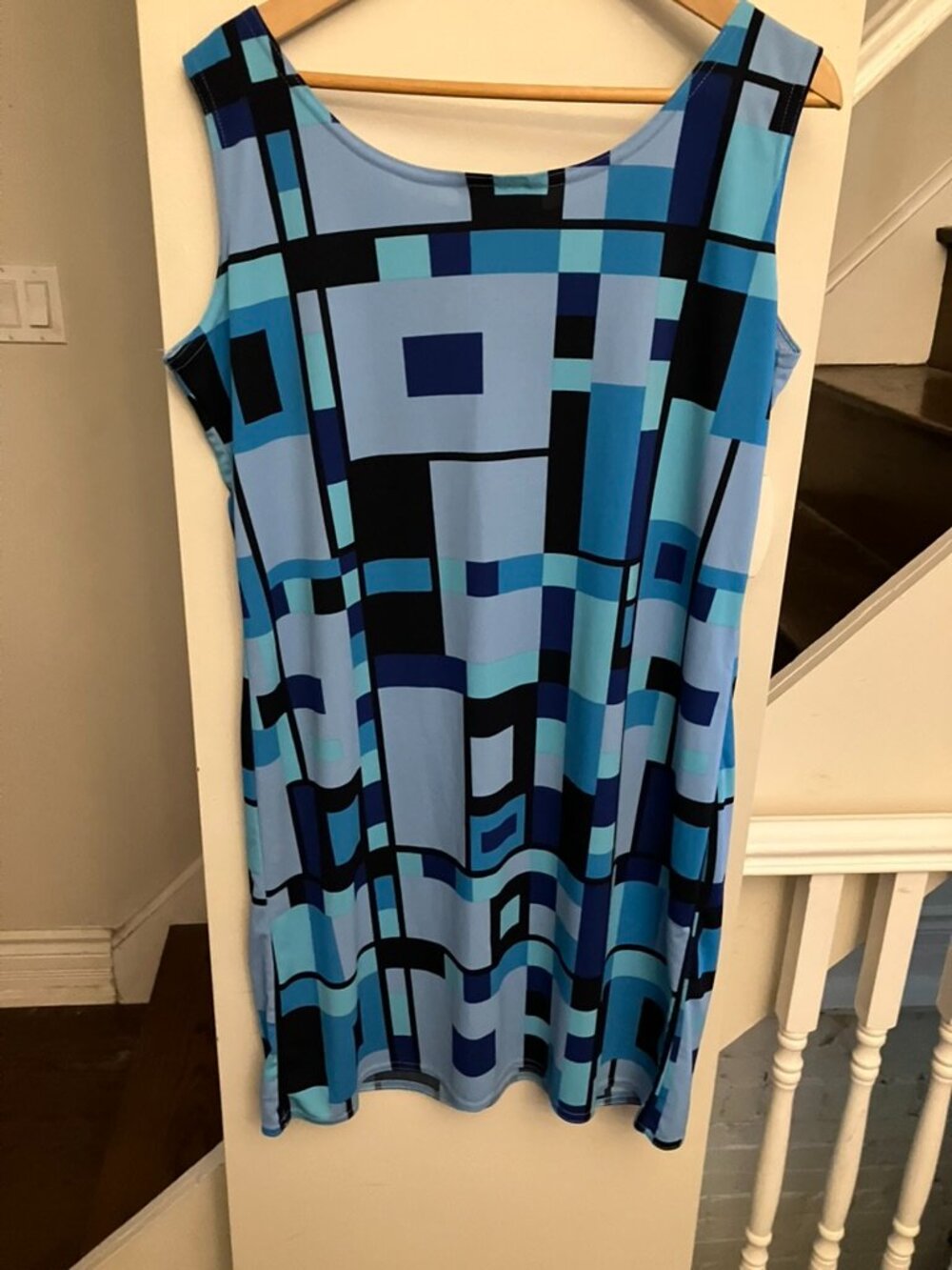 Blue Square Mod Minidress - Picture 5 of 5